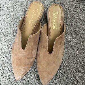 Splendid Women's Tan Suede Mules